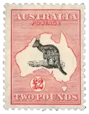 Australia, 1913 (£2, rose and black)