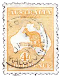 Australia, 1913 (4d, orange)