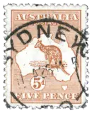 Australia, 1913 (5d, brown)