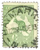Australia, 1913 (½d, green)