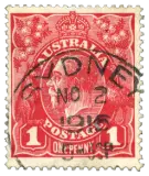 Australia, 1914 (1d, King George V)