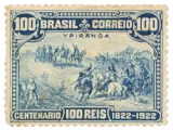 Brazil, 1922 (100 réis, Ypiranga)