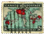 Canada, 1898 (map stamp)