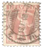 Switzerland, 1907 (3, pink)