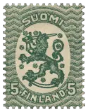 Finland, 1917 (5, green)
