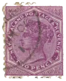 New Zealand, 1882 (2d, mauve)