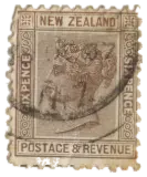 New Zealand, 1882 (6d, brown)