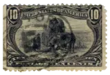 United States, 1898 (10 cents, covered wagon)