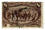 United States, 1898 (8 cents, wagon train)