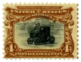 United States, 1901 (4 cents, automobile)