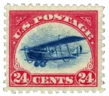 United States, 1918 (24 cents, Jenny)