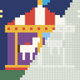 Carousel, partly coloured