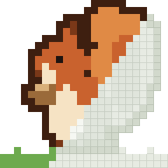 Red squirrel, partly coloured