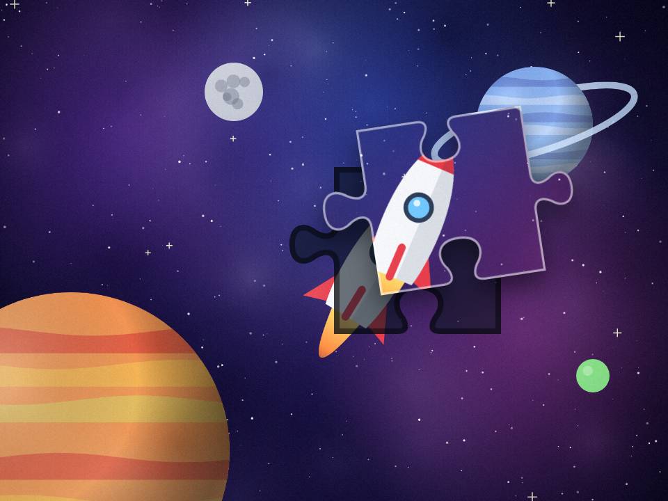Space trip, an original illustration
